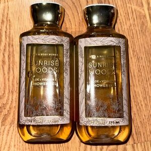 BBW 2pc  shower gel Sunrise Woods